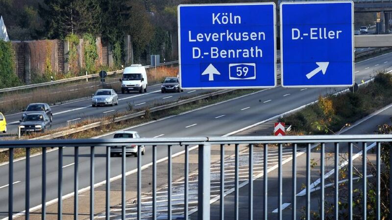 Zwischen Düsseldorf und Monheim: A59 acht Monate lang gesperrt – Termin für Fahrbahnsanierung steht fest