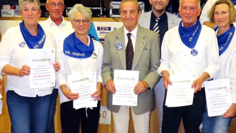 Grund zum Feiern in Nettetal: Der VfL Hinsbeck wurde 125 Jahre alt