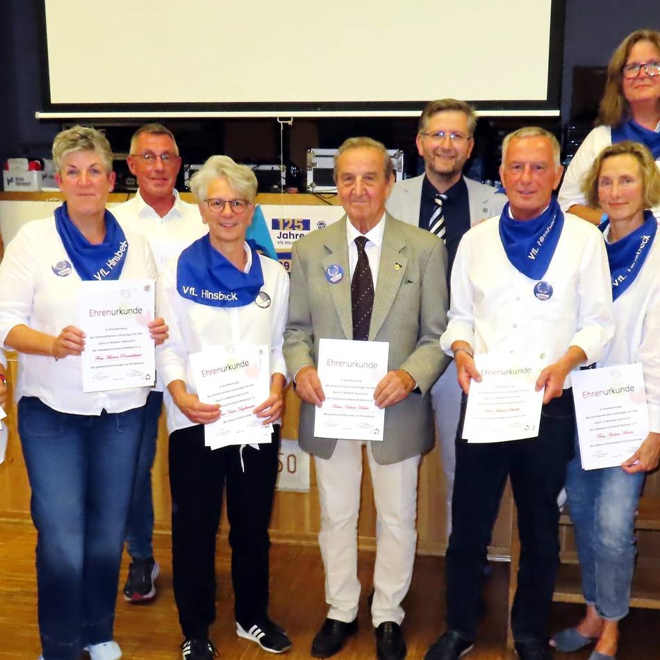 Grund zum Feiern in Nettetal: Der VfL Hinsbeck wurde 125 Jahre alt