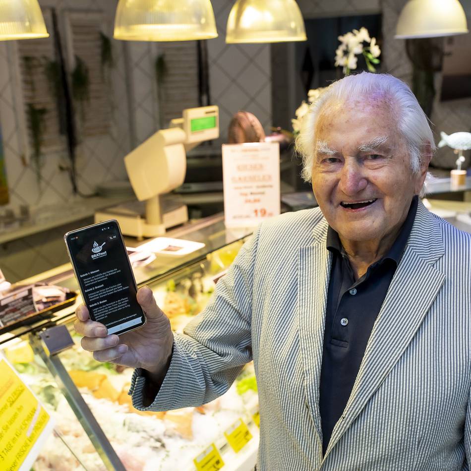Neue Koch-App aus Düsseldorf: Hans Krichel und die Vermessung des Lachs-Steaks