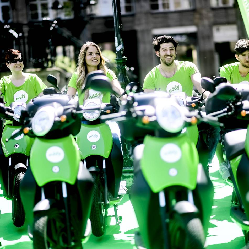 Datum steht fest: Die letzten E-Mopeds zum Mieten in Düsseldorf – auch „Eddy“ nimmt Abschied
