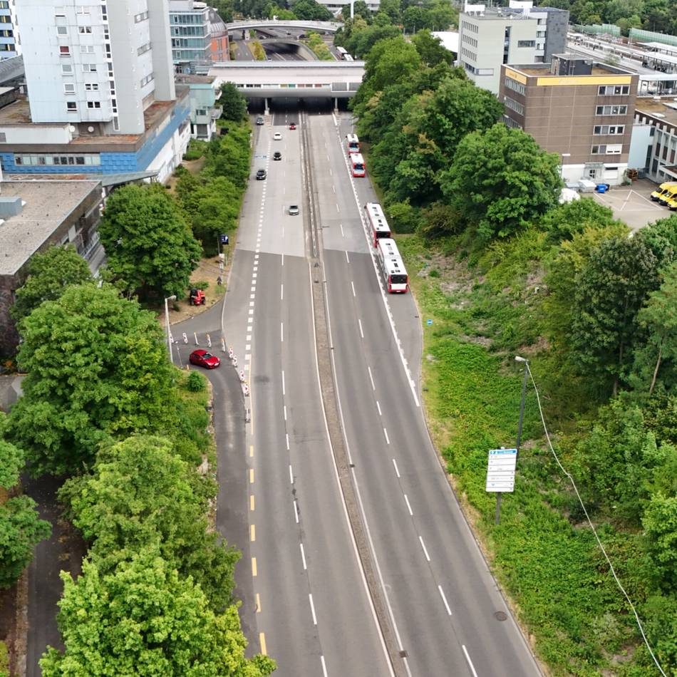 Bauarbeiten in Leverkusen: Sperrung auf dem Europaring in Wiesdorf