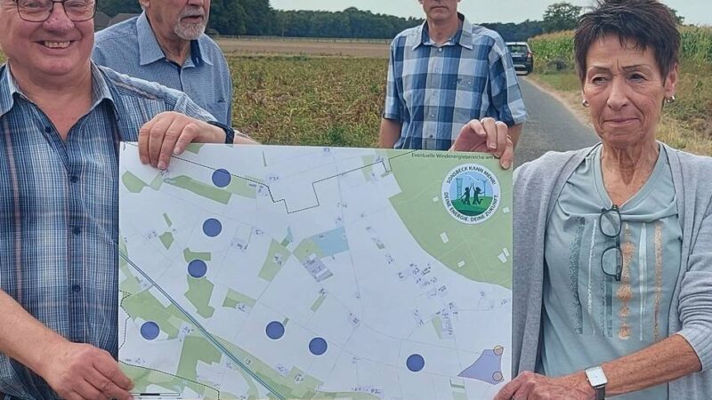 Begehung der Flächen in Sonsbeck: Gegenwind für geplante Windenergieanlagen