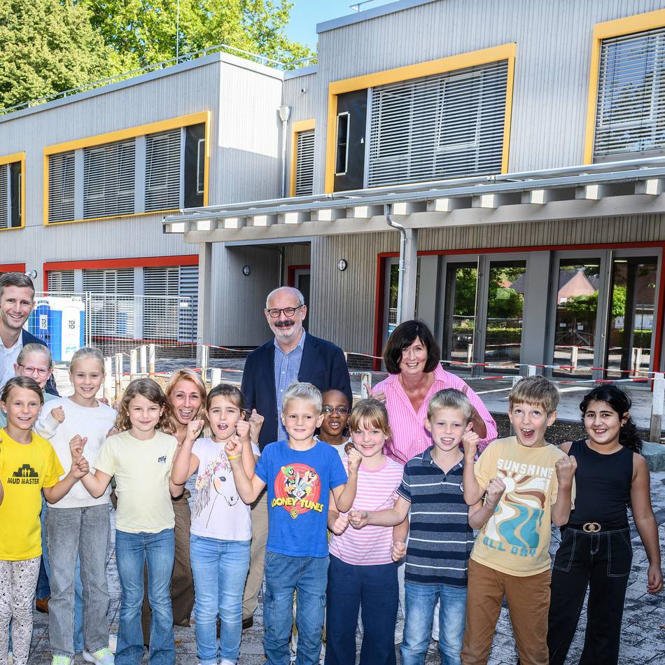 Geduld war nötig: Willibrord-Grundschule: Neubau für 323 Kinder