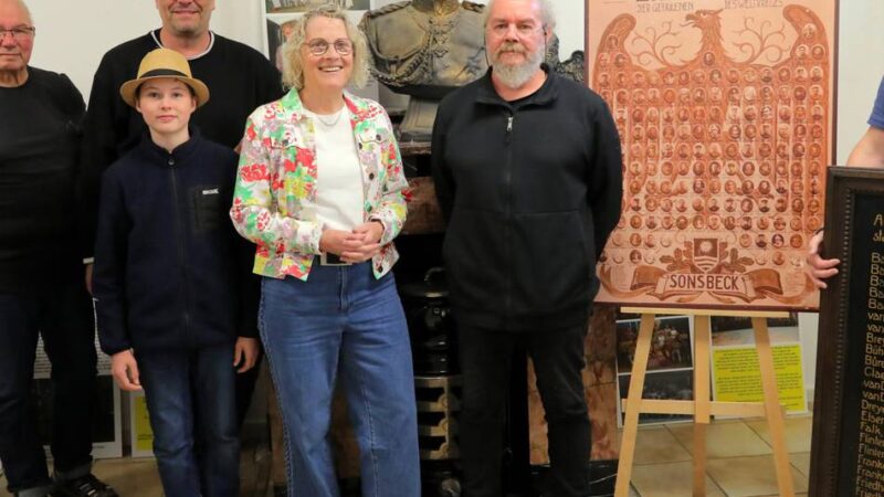 Ausstellung des Vereins Denkmal an Sonsbeck: Sonsbecker Schicksale im Ersten Weltkrieg