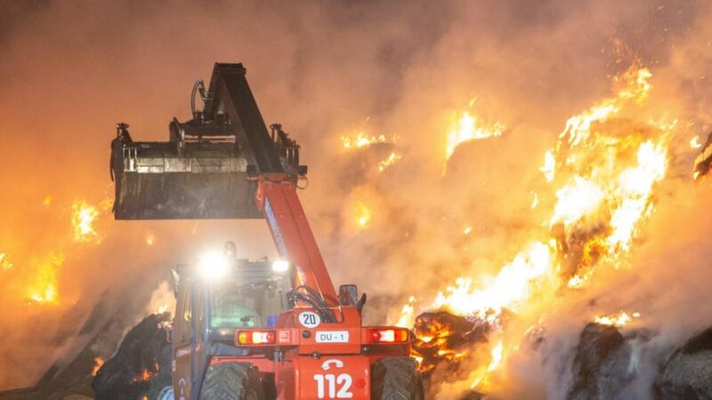 Hunderte Heuballen in Flammen: Vier Duisburger Feuerwehrleute nach Brandserie verurteilt