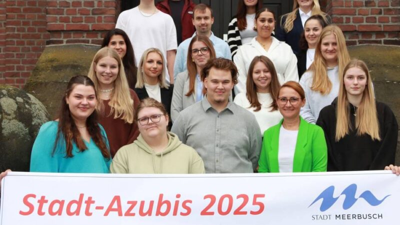 Arbeiten in Meerbusch: 18 junge Menschen starten ihre Ausbildung bei der Stadt