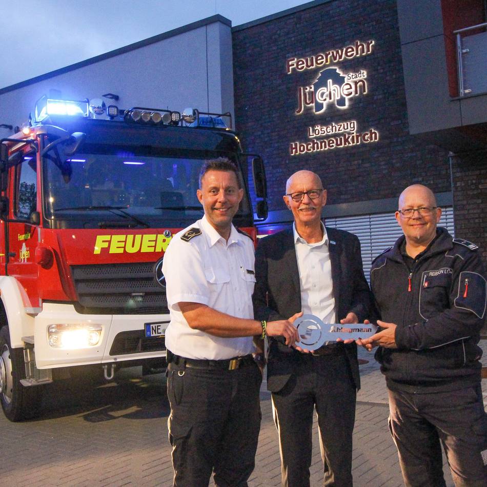 Investition in die Feuerwehr Jüchen: Neues Löschfahrzeug wird Erstausrücker in Hochneukirch