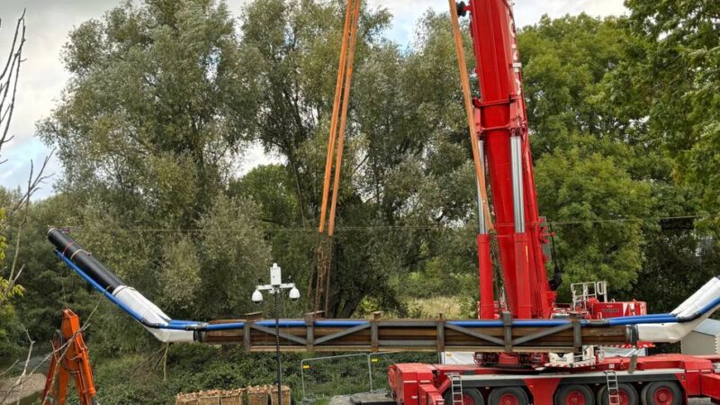 Invest von einer Million Euro in Leverkusen: EVL baut 26 Meter langen Düker unter der Dhünn