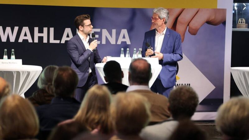 RP-Wahlarena in Mönchengladbach: Der große Duell vor der Stichwahl