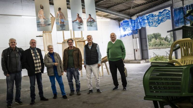 Ausstellung im Reisholzer Hafen: Marx-Eis und Boots-Krach – Kunst verbindet Düsseldorf mit Chemnitz