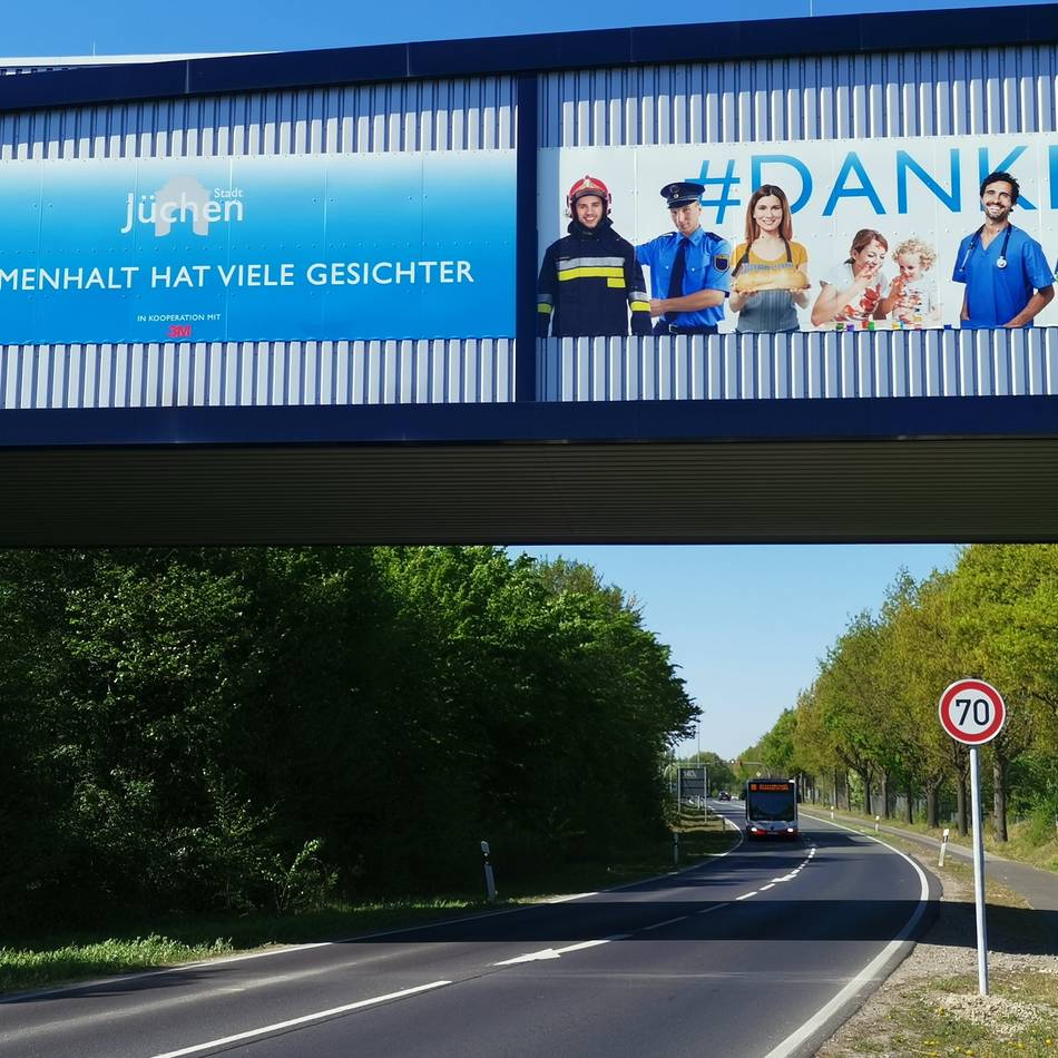 Arbeiten an Transportbrücke: Spur auf B59 in Jüchen gesperrt