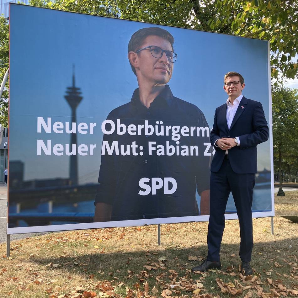 Kampf ums Rathaus in Düsseldorf: SPD-Kandidat Fabian Zachel – „wenn ich in die Stichwahl komme, gewinne ich das Ding“