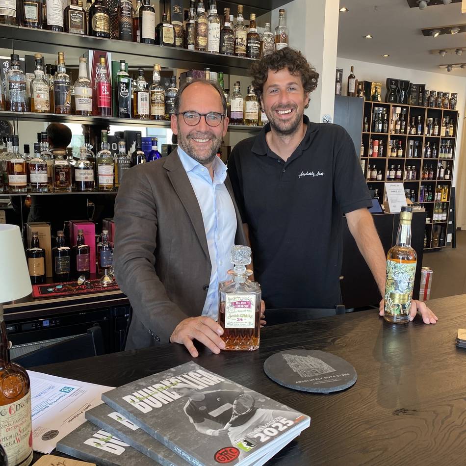 Exklusive Spirituosen in Mönchengladbach: Zwei Tennis-Spieler sind verrückt nach Whisky