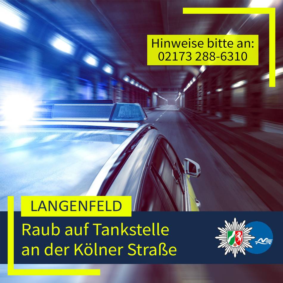 Kriminalität in Langenfeld: Überfall auf Tankstelle – Räuber stiehlt eine Schachtel Zigaretten