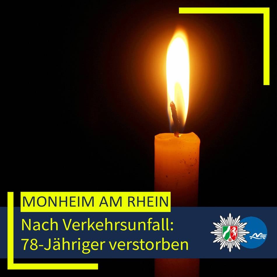 Nach Zusammenstoß in Monheim: 78-Jähriger Pedelecfahrer nach Unfall gestorben