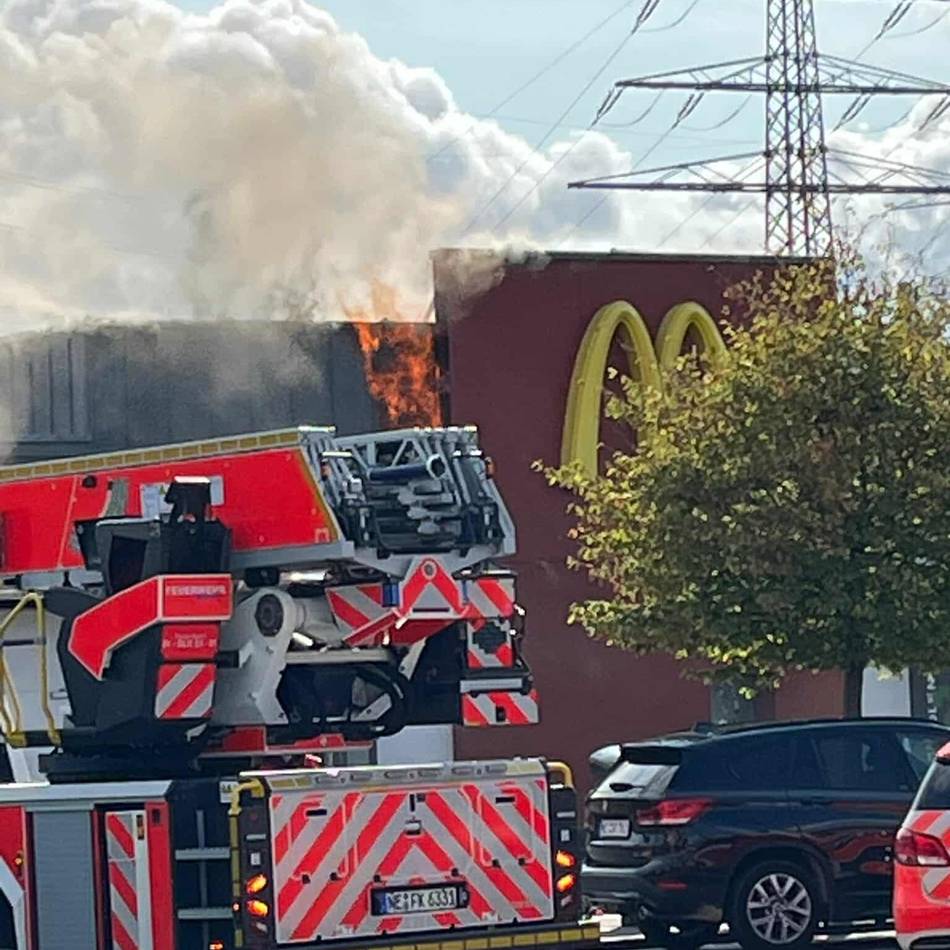 Schnellrestaurant in Kaarst: Brand bei McDonald’s – erste Vermutung zur Ursache