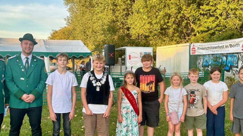 Kinderschützenfest im Rheinberger Norden: St. Evermarus Borth hat einen neuen Kinderkönig
