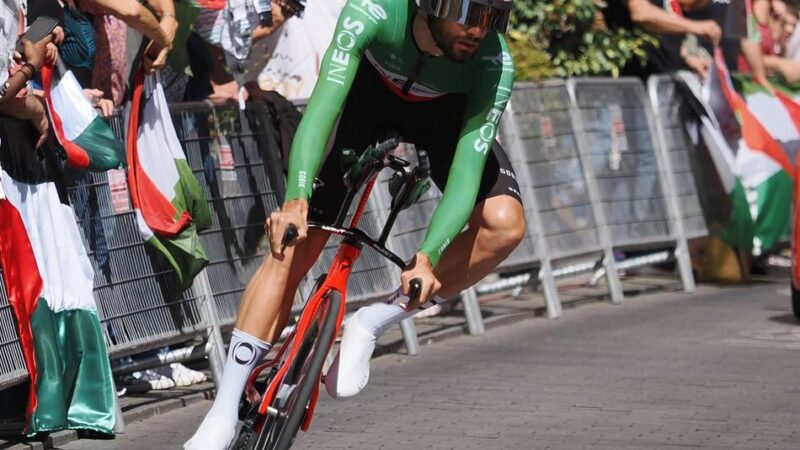 Spanien-Rundfahrt: Erneute Proteste bei Vuelta: Ganna gewinnt verkürztes Zeitfahren
