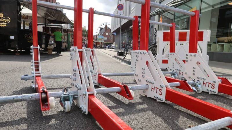 Sicherheit in Grevenbroich: Stadt setzt erstmals spezielle Terrorsperren beim City-Schützenfest ein