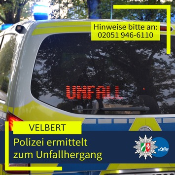 POL-ME: Nach Verkehrsunfall an der Stahlstraße: Polizei bittet um Zeugenhinweise – 2509003