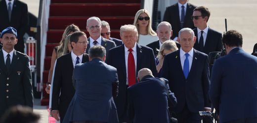 Israel-Gaza-Abkommen: Donald Trump mit Mega-Entourage in Israel