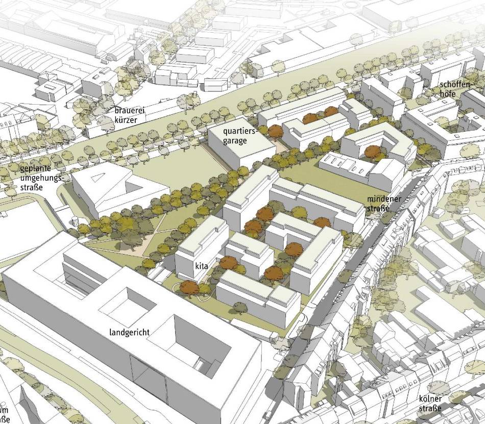 Bauprojekt in Düsseldorf: In angespannter Lage – fast 450 neue Wohnungen für Oberbilk in Sicht