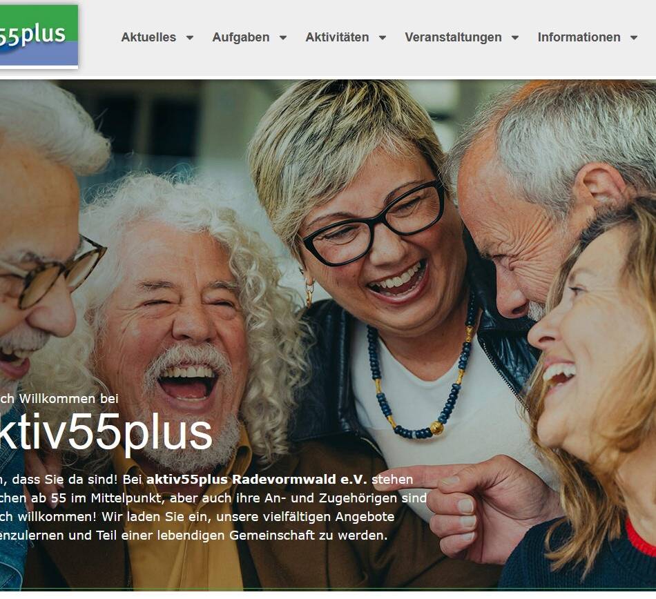 Trägerverein in Radevormwald: Neuer Web-Auftritt von „aktiv55plus“
