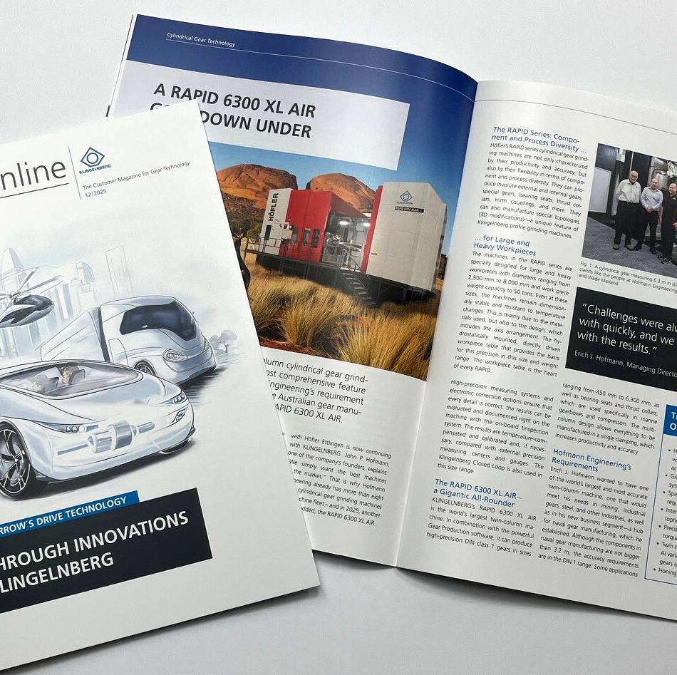 Wirtschaft in Hückeswagen: Kundenmagazin stellt Innovationen bei Klingelnberg vor