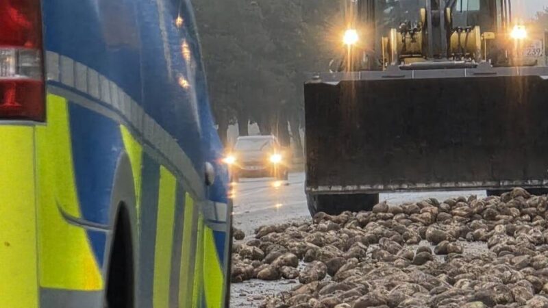 Auf der Uedemerstraße: Rübentransporter verlor am Gocher Stadtrand seine Ladung