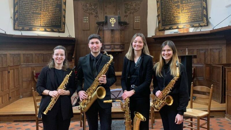 Musik- und Literaturkreis Alpen: Cyclone Saxophon Quartett spielt in der evangelischen Kirche
