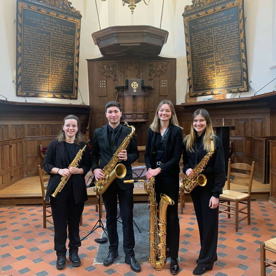 Musik- und Literaturkreis Alpen: Cyclone Saxophon Quartett spielt in der evangelischen Kirche