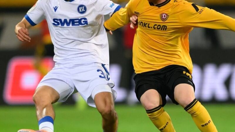 3:3 im Abendspiel: Dresden gleicht spät aus – Der KSC verpasst Relegationsplatz drei