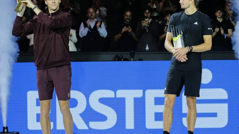 Dreisatz-Krimi in Wien: Zverev unterliegt in einem hochklassigen Finale gegen Sinner
