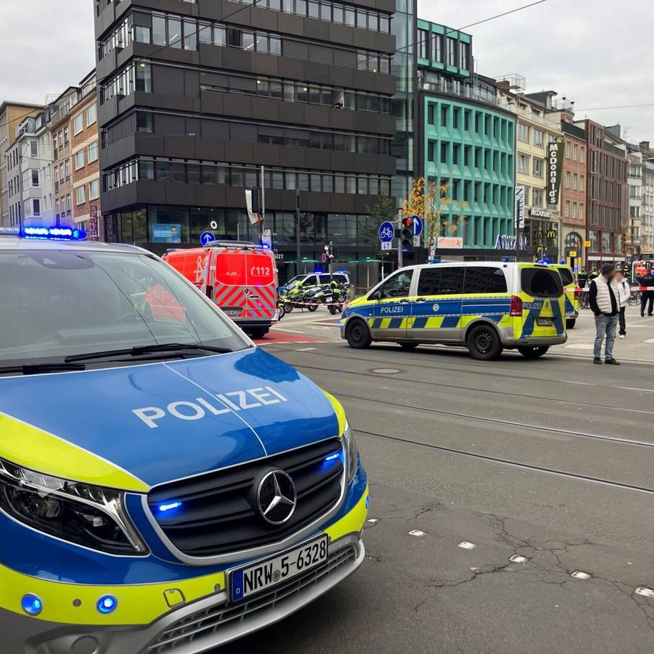 Großeinsatz am Wehrhahn: Polizei schießt auf Bewaffneten in Düsseldorfer Innenstadt