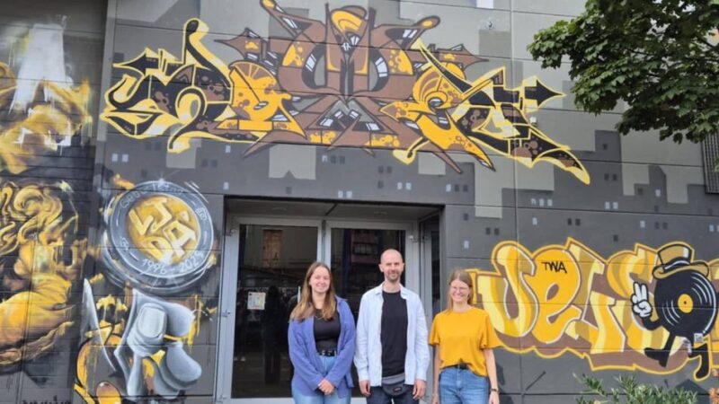 Streetart in Neuss: „Das Graffiti wertet den Stadthafen ästhetisch auf“