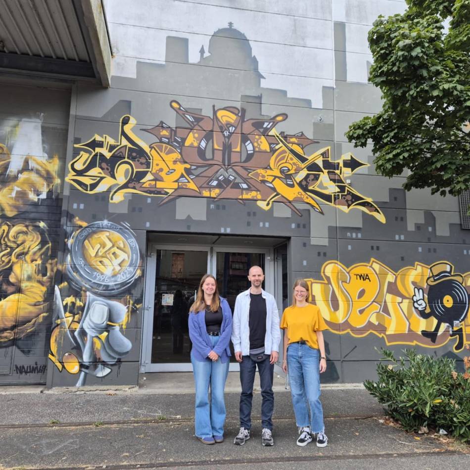Streetart in Neuss: „Das Graffiti wertet den Stadthafen ästhetisch auf“