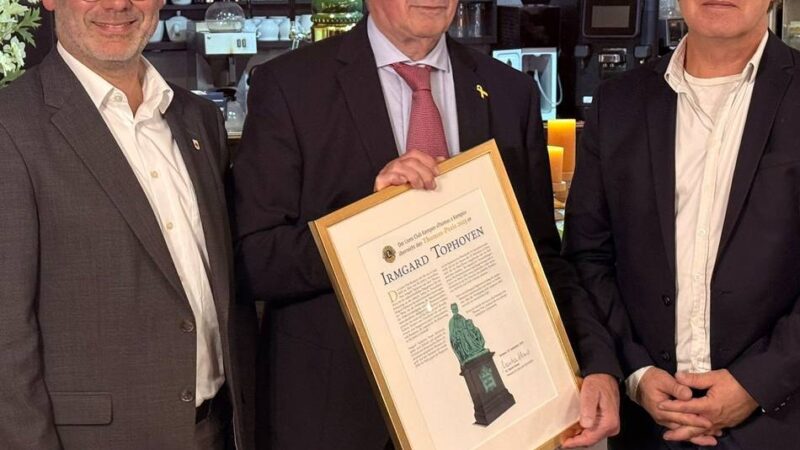 Auszeichnung des Lions Clubs Kempen: Thomaspreis für Irmgard Tophoven