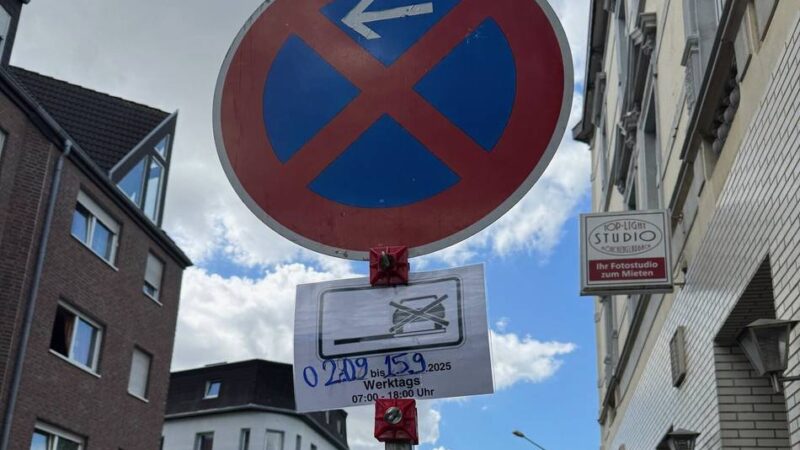 Parken in Mönchengladbach: Anwohner verärgert über kurzfristige Halteverbote