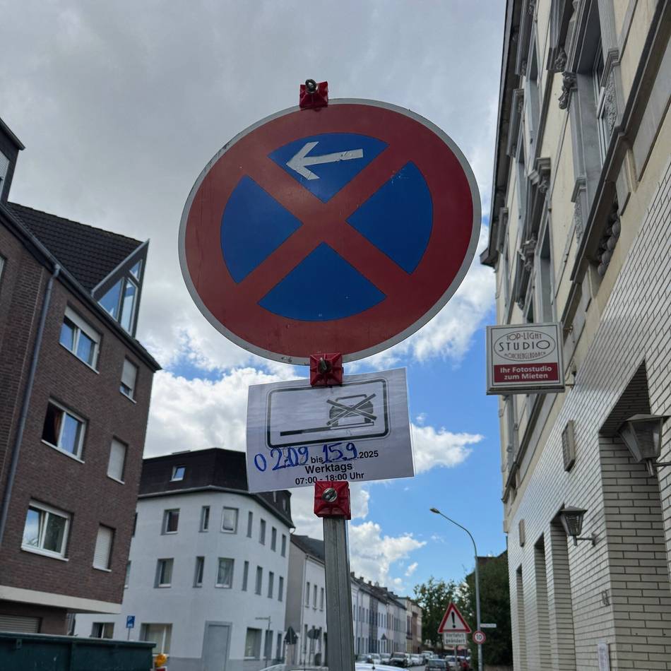 Parken in Mönchengladbach: Anwohner verärgert über kurzfristige Halteverbote