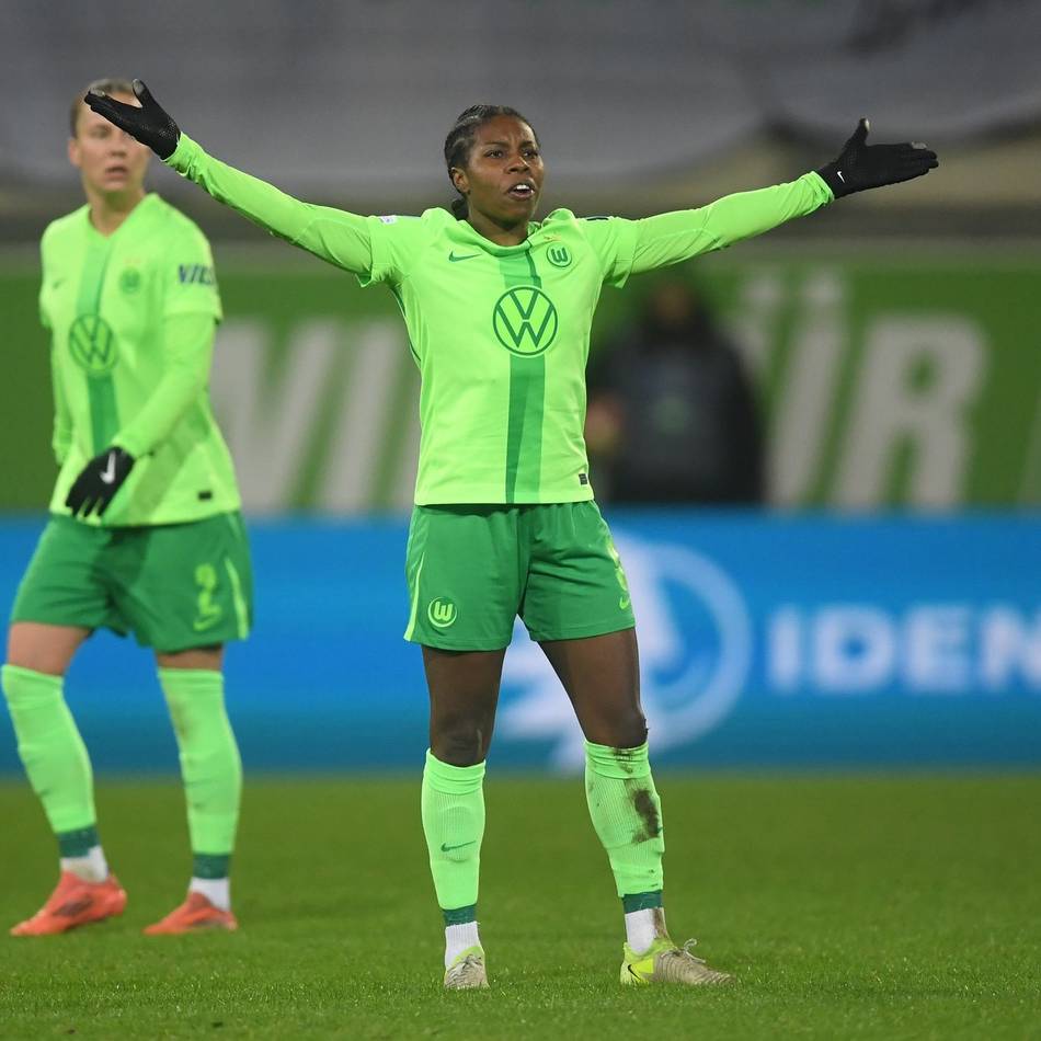 SGE im Europa-Cup-Achtelfinale: Wolfsburgs Fußballerinnen feiern Last-Minute-Sieg in der Champions League