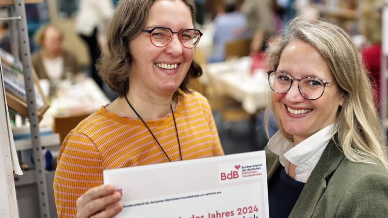 Nominierung für Deutschen Engagement-Preis aus Mettmann: Freundeskreis der Stadtbibliothek hat Aussichten auf einen Gewinn