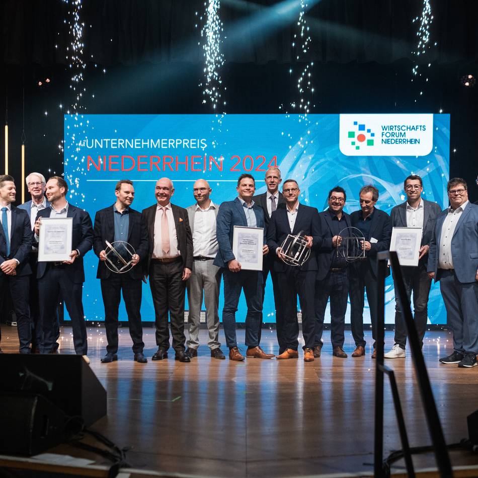 In der Stadthalle Kleve: Wirtschaftsforum Niederrhein verleiht Unternehmerpreis