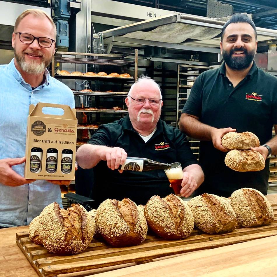Millinger Braumanufaktur und Bäckerei Gerads machen gemeinsame Sache: So gut passen Brot und Bier zusammen