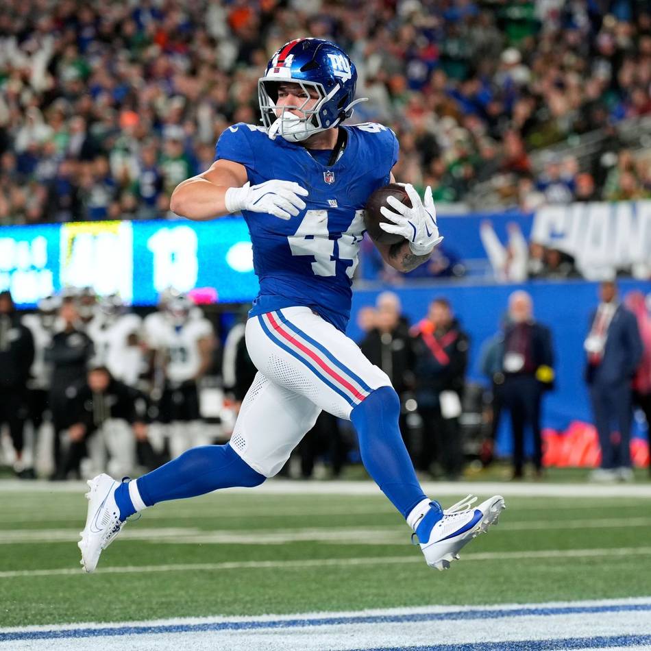 Skattebo mit drei Touchdowns: Giants überraschen Eagles zum zweiten Saisonsieg