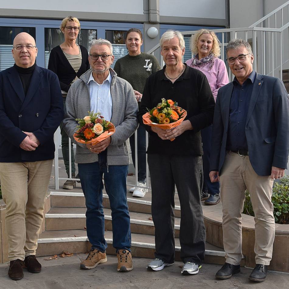 Mitarbeiter der Stadt Rheiberg: Zwei Urgesteine des DLB gehen in den Ruhestand