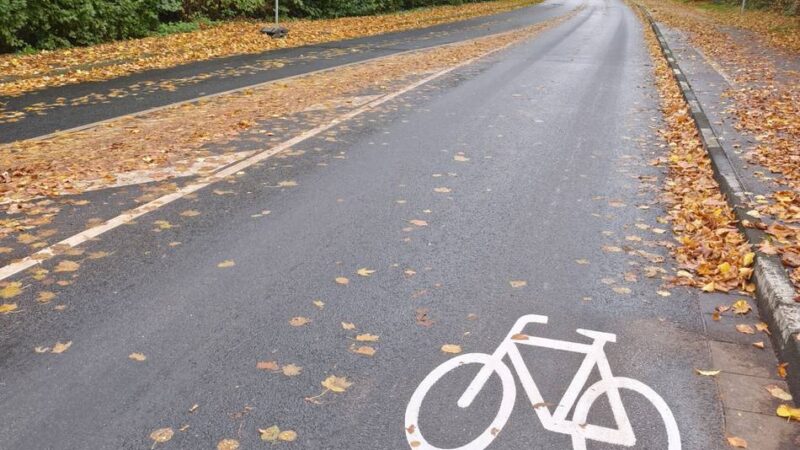 Aktion in Nettetal: Fahrradpiktogramme sollen Radfahrern mehr Sicherheit bieten