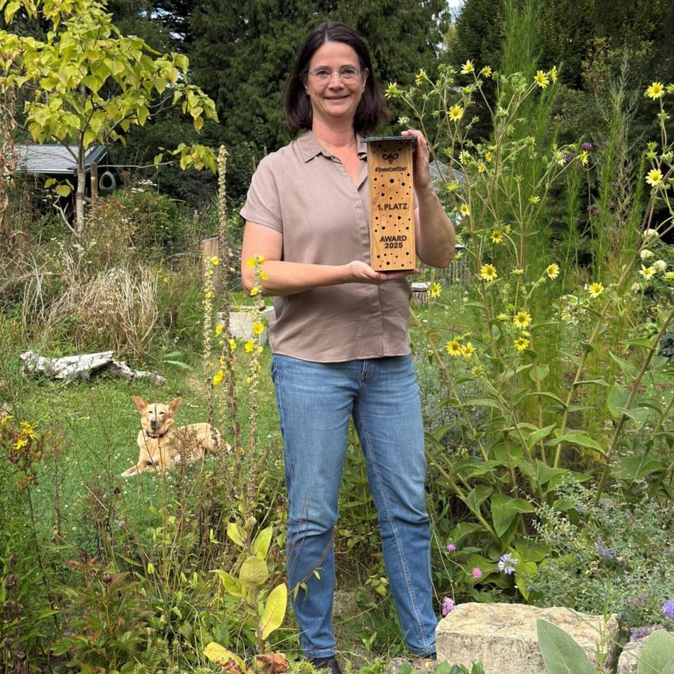 Auszeichnung für Angela Zerfaß aus Leverkusen: Paradies für Wildbienen mitten in der Stadt