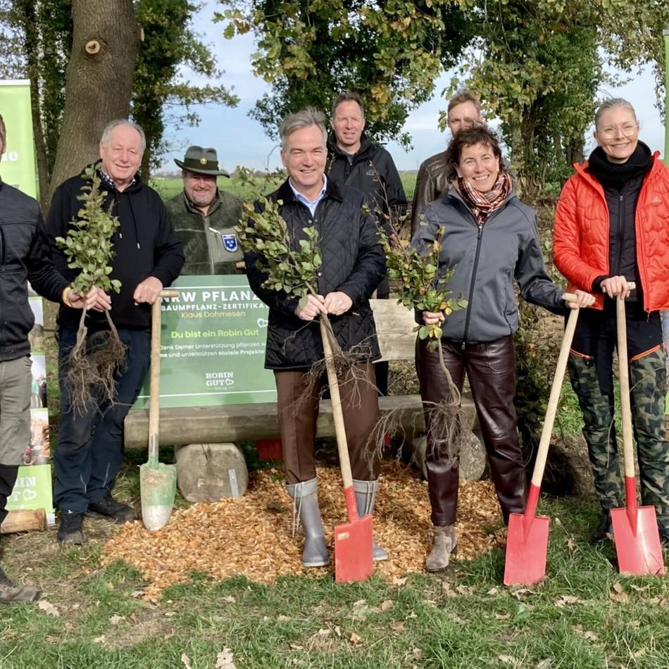 Robin Gut pflanzt eine Million Bäume in ganz NRW: Viersen ist Auftakt für 396 Baumprojekte in NRW