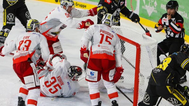 4:3 im ersten Heimspiel gegen Bad Nauheim: Pinguine feiern Sieg in letzter Minute – Die Highlights bei uns im Video